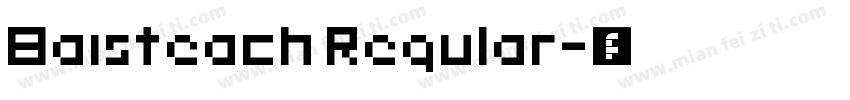 Baisteach Regular字体转换